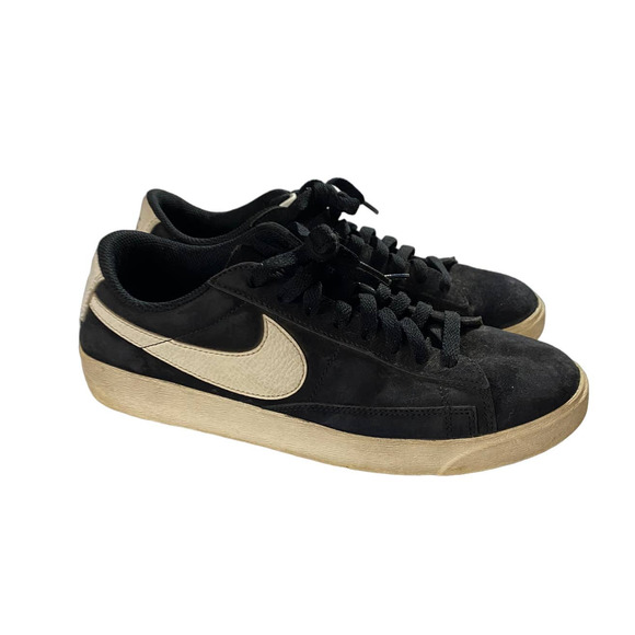 Nike Blazer Low Suede Black Sneakers Men's 9 - Picture 1 of 9
